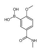 2-Methoxy-5-(methylaminocarbonyl)phenylboronic acid Structure
