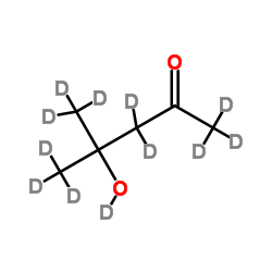 4-(2H)Hydroxy-4-(2H3)methyl(2H8)pentan-2-one Structure