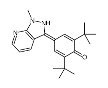 2,6-ditert-butyl-4-(1-methyl-2H-pyrazolo[3,4-b]pyridin-3-ylidene)cyclohexa-2,5-dien-1-one结构式