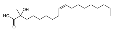 (cis-9)-2-Hydroxy-2-methyl-octadecenoic Acid结构式