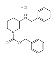3-(苄基氨基)哌啶-1-羧酸苄酯盐酸盐结构式