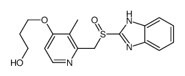 3-[[2-[(1H-苯并咪唑-2-亚磺酰基)甲基]-3-甲基-4-吡啶]氧基]-1-丙醇结构式