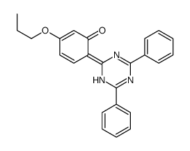 6-(4,6-diphenyl-1H-1,3,5-triazin-2-ylidene)-3-propoxycyclohexa-2,4-dien-1-one Structure
