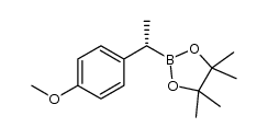 (S)-2-(1-(4-methoxyphenyl)ethyl)-4,4,5,5-tetramethyl-1,3,2-dioxaborolane Structure