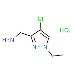 (4-氯-1-乙基吡唑-3-基)甲胺结构式