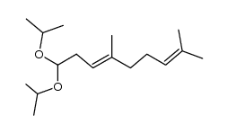 9,9-diisopropoxy-2,6-dimethylnona-2,6-diene结构式