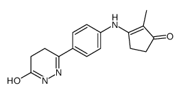 3-[4-[(2-methyl-3-oxocyclopenten-1-yl)amino]phenyl]-4,5-dihydro-1H-pyridazin-6-one Structure