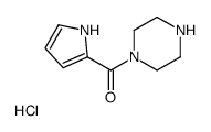 piperazin-1-yl(1H-pyrrol-2-yl)methanone,hydrochloride Structure