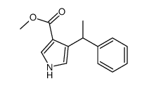 4-(1-Phenyl-ethyl)-1H-pyrrole-3-carboxylic acid Methyl ester Structure