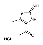 1-(2-amino-5-methyl-1,3-thiazol-4-yl)ethanone,hydrochloride结构式