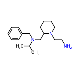 N-{[1-(2-Aminoethyl)-2-piperidinyl]methyl}-N-benzyl-2-propanamine结构式