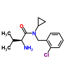 N-(2-Chlorobenzyl)-N-cyclopropyl-L-valinamide Structure