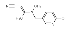 3 [[((6-氯-3-吡啶基甲基)甲基氨基]-2-丁腈结构式