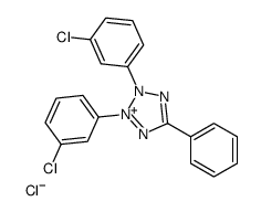 2,3-双-(3-氯苯基)-5-苯基氯化四氮唑结构式