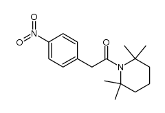 2-(4-nitrophenyl)-1-(2,2,6,6-tetramethylpiperidin-1-yl)ethanone结构式