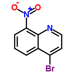 4-溴-8-硝基喹啉结构式