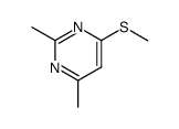 2,4-dimethyl-6-methylsulfanyl-pyrimidine结构式