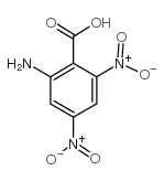 2-氨基-4,6-二硝基苯甲酸结构式
