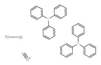 羰基溴双(三苯基膦)铑(I)结构式