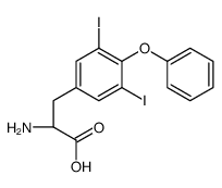 (2S)-2-amino-3-(3,5-diiodo-4-phenoxyphenyl)propanoic acid Structure