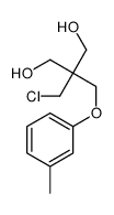 2-(chloromethyl)-2-[(3-methylphenoxy)methyl]propane-1,3-diol Structure