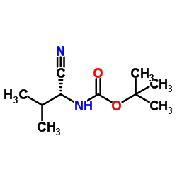 Boc-D-缬氨腈结构式