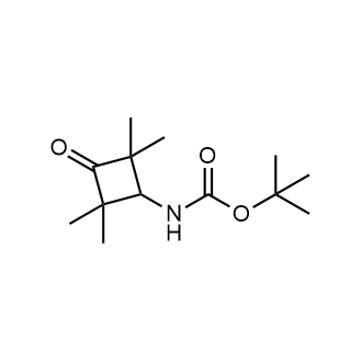 N-(2,2,4,4-四甲基-3-氧代环丁基)氨基甲酸叔丁酯结构式