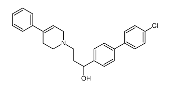 1-[4-(4-chlorophenyl)phenyl]-3-(4-phenyl-3,6-dihydro-2H-pyridin-1-yl)propan-1-ol Structure
