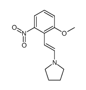 1-[(E)-2-(2-methoxy-6-nitrophenyl)vinyl]pyrrolidine结构式