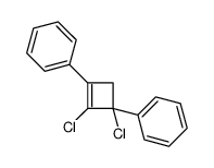 (1,2-dichloro-3-phenylcyclobut-2-en-1-yl)benzene结构式