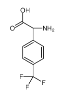 (2R)-2-amino-2-[4-(trifluoromethyl)phenyl]acetic acid结构式