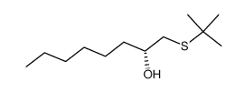 (R)-1-(tert-butylthio)octan-2-ol结构式