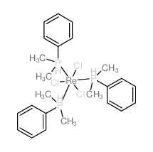 Rhenium,trichlorotris(dimethylphenylphosphine)-, (OC-6-21)- Structure