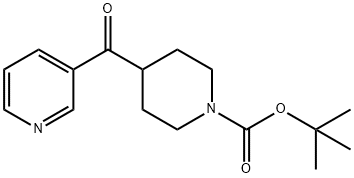 4-烟碱基哌啶-1-羧酸叔丁酯结构式
