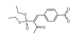 (E)-2-Diethoxyphosphoryl-4-(4-nitrophenyl)but-3-en-2-one Structure
