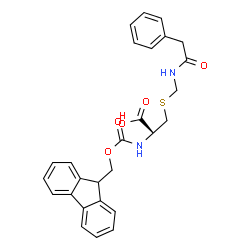 Fmoc-L-Cys(Phacm)-OH结构式