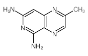 (8CI)-5,7-二氨基-2-甲基吡啶并[3,4-b]吡嗪结构式