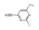 2-氯-6-甲基-4-腈基嘧啶结构式