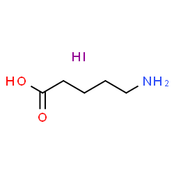 5-氨基戊酸氢碘酸盐 (低含水量)结构式