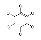 (E)-1,2,3,4,5,6-hexachlorohex-3-ene结构式
