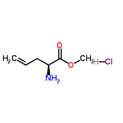 (S)-2-Amino-pent-4-enoic acid methyl ester hydrochloride结构式