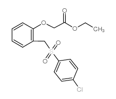 2-(2-{[(4-氯苯基)磺酰基]甲基}苯氧基)乙酸乙酯结构式