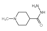 1-甲基哌啶-4-甲酰肼结构式