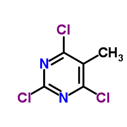 2,4,6-Trichloro-5-methylpyrimidine structure