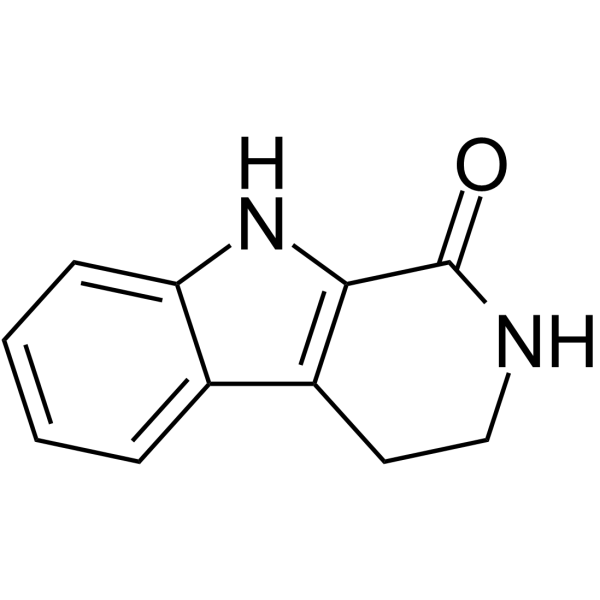 1,2,3,4-四羟基去甲哈尔满-1-酮结构式