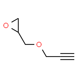 2-((2-Propynyloxy)methyl)oxirane结构式