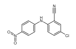 2-Cyan-4-chlor-4'-nitro-diphenylamin结构式