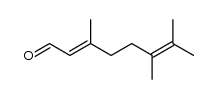 3,6,7-Trimethyl-2,6-octadienal结构式