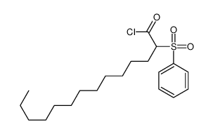 2-(benzenesulfonyl)tetradecanoyl chloride Structure