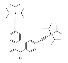 1,2-bis[4-[2-tri(propan-2-yl)silylethynyl]phenyl]ethane-1,2-dione结构式